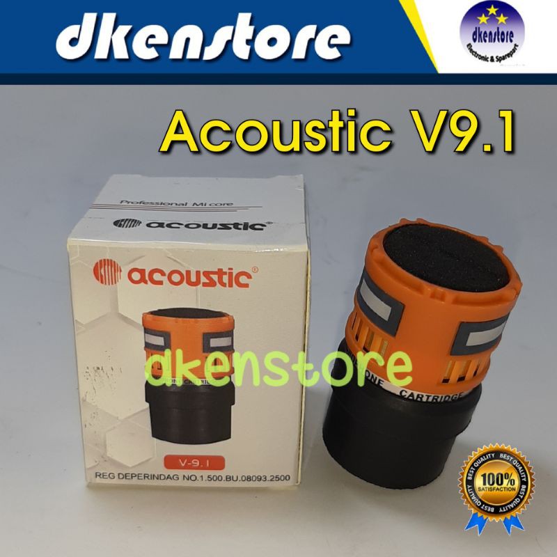 Spool Mic Acoustic V9.1 sensitif Microphone cartridge bagus vocal dan wireless Original