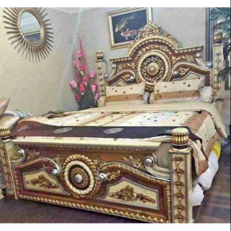 Dipan gong kayu jati / dipan jati ukiran Jepara furniture Jepara