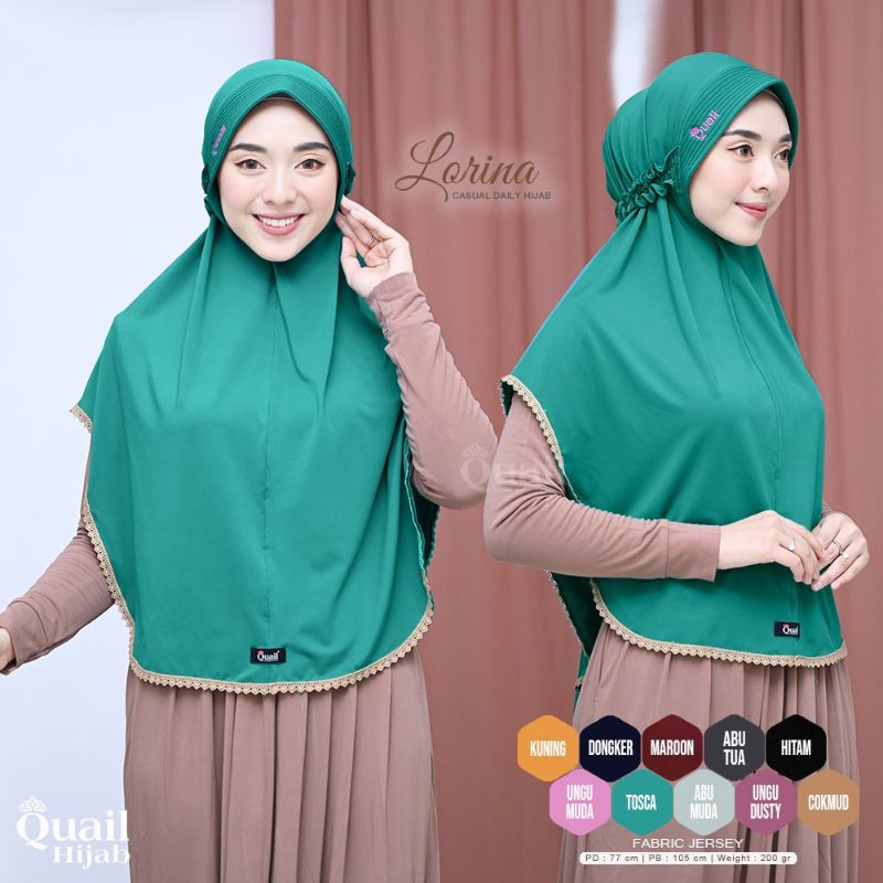 Jilbab Instan Quail Model Lorina