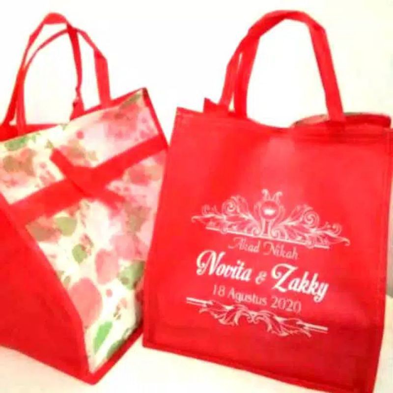 

tas hjatan pita + sablon suka" uk 22