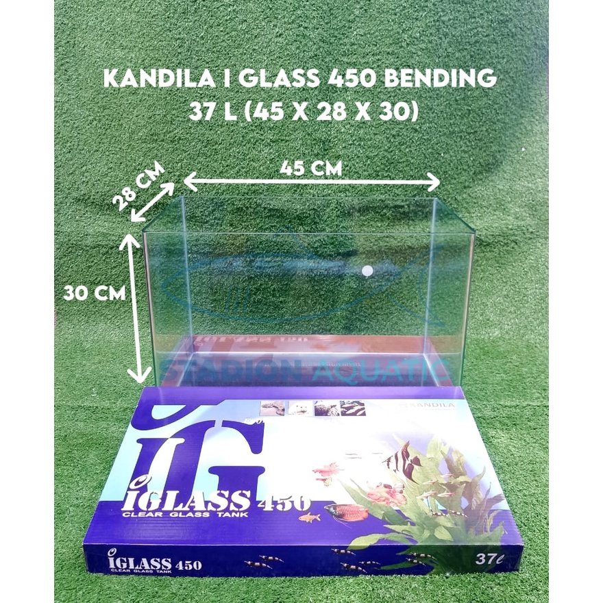 Aquarium Kandila I GLASS 450 Bending 37 L ( 45x28x30 ) cm