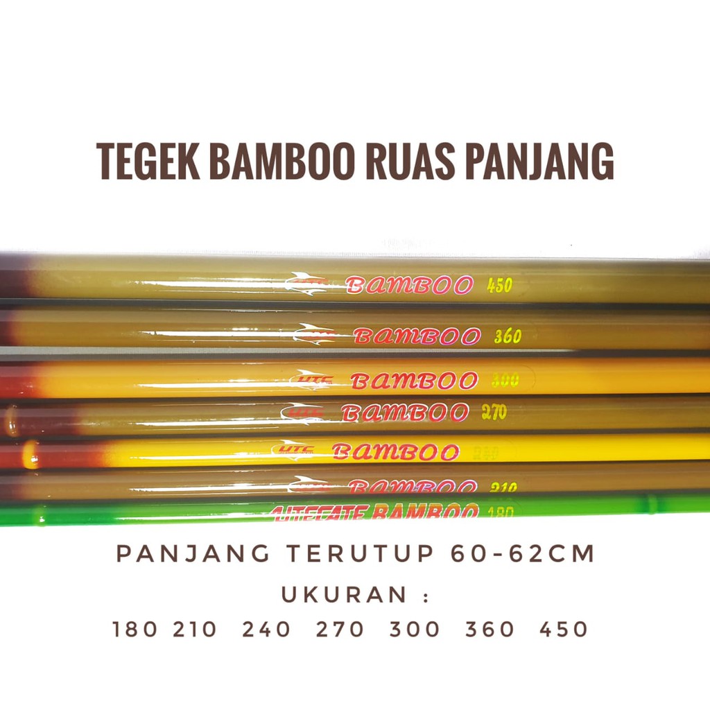 Tegek Pancing Utecate Bamboo Ruas Panjang