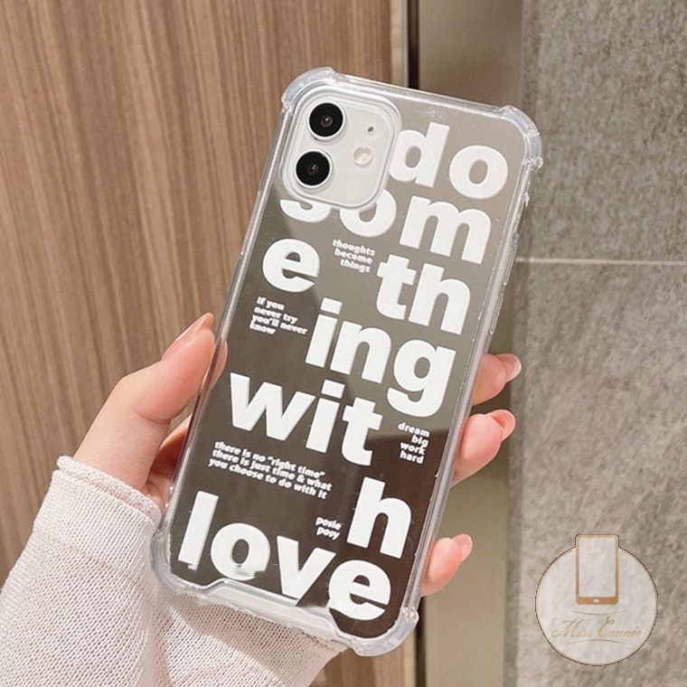 Casing iPhone 7Plus 8Plus XR 11 Pro MAX 12 13 Pro MAX 7 8 Plus X XS MAX SE 2020 Motif Alfabet