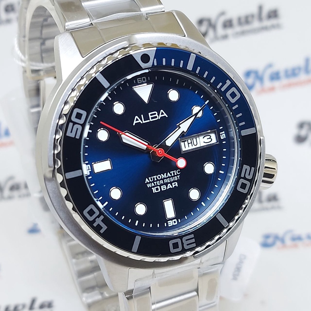 Alba Automatic AL4245X1 Tuna Blue Dial - Jam Tangan Pria AL4245