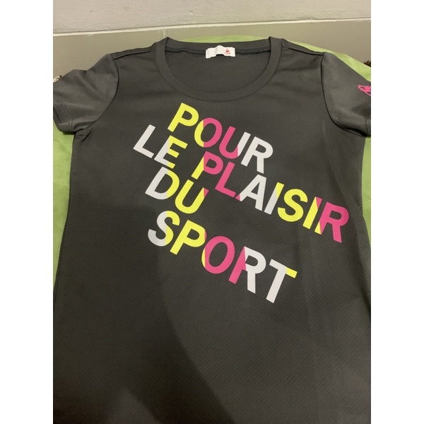 baju sport wanita, olagraga preloved brand le coq sportif