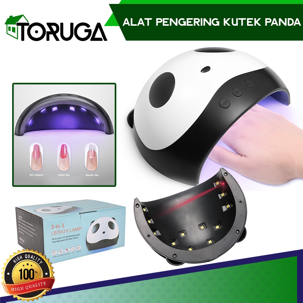 Pengering Kutek Kuku Gel 36W Lampu UV LED Nail Art Dryer Panda Design