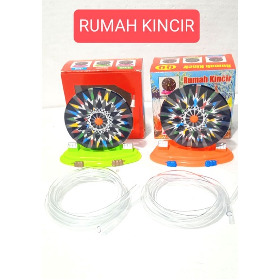 MAINAN HIASAN DEKORASI AQUARIUM IMPORT RUMAH KINCIR / KINCIR ANGIN BONUS SELANG AERATOR 1 MTR