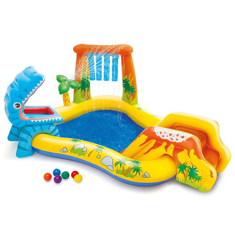 Kolam Renang Angin Wahana Bermain Air Mini Anak Inflatable Swimming Pool - Y010 - Blue/Yellow