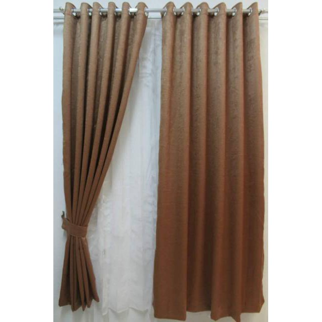 Jual gordyn gorden blackout import merah maroon shabby Diskon