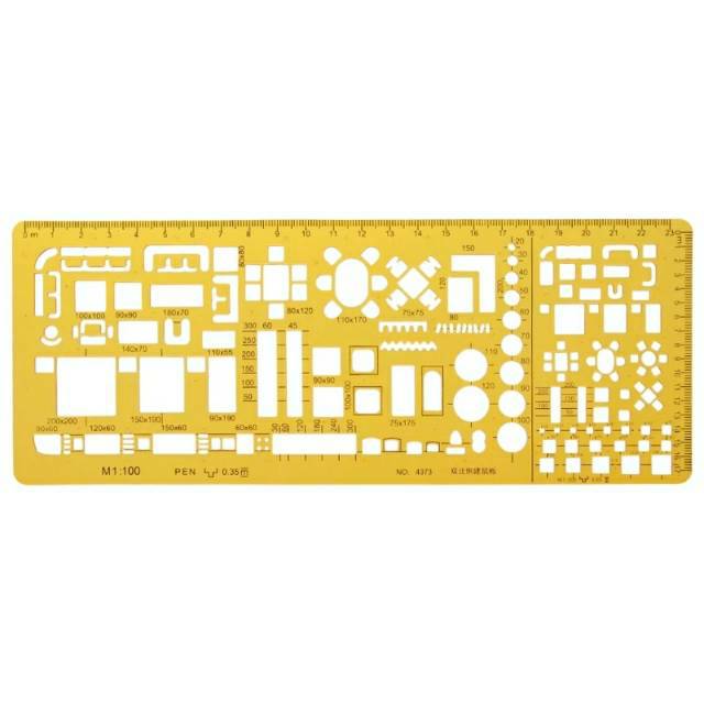

JSH penggaris/mal furniture/interior template (4373) 1:100 & 1:200