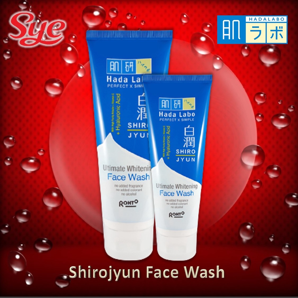Jual BPOM HADA LABO SHIROJYUN WHITENING FACE WASH 50GR & 100GR