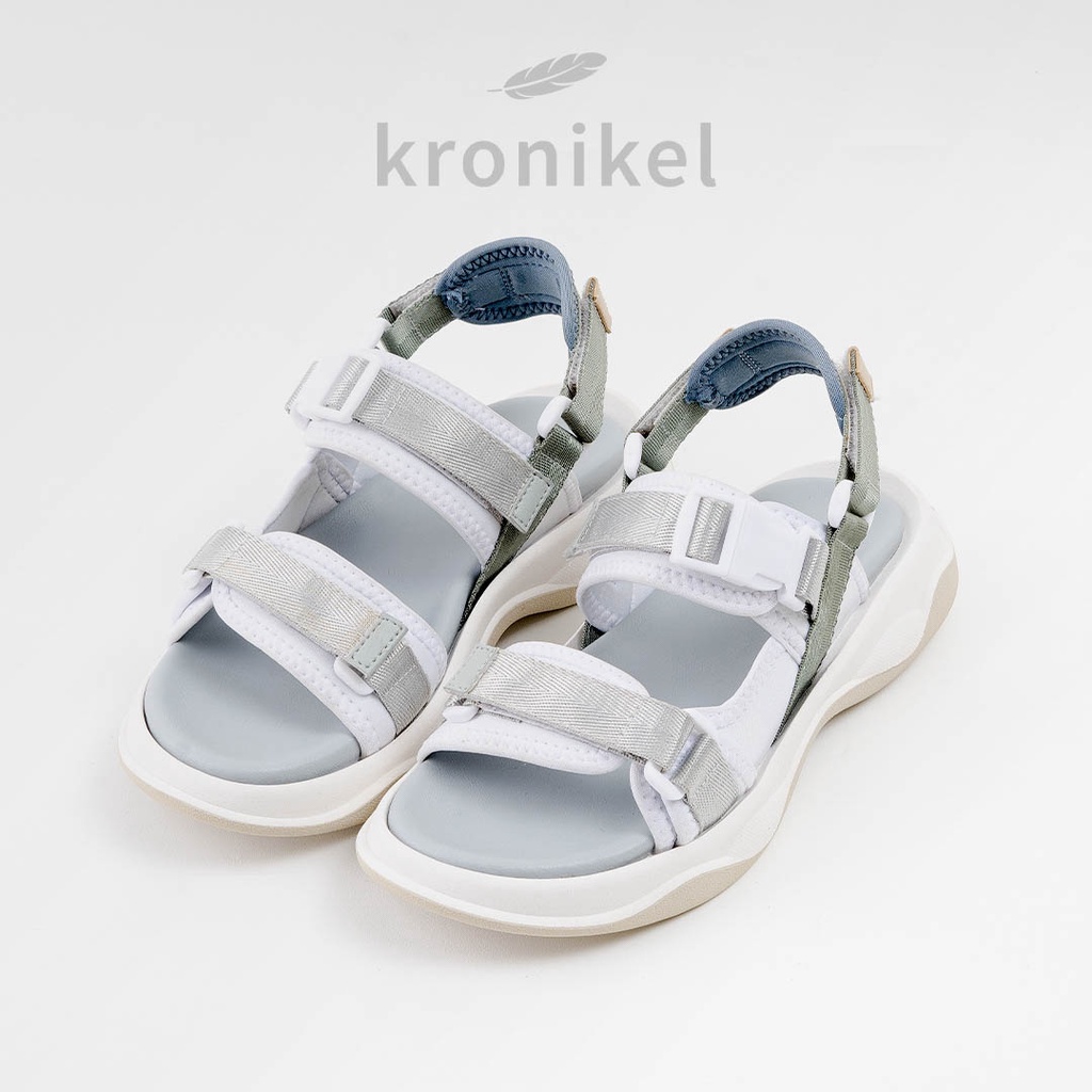 [PREMIUM LOKAL BRAND] KRONIKEL PROJECT // LEVI 2-in-1 Sandals - Sage Green