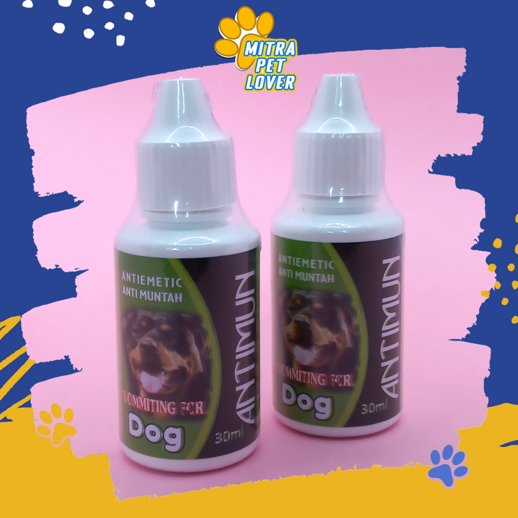 OBAT TETES ANTI MUNTAH ANJING - ANTIMUN DOG 30 ML - SEMBUHKAN DIARE INFEKSI PENCERNAAN MENCRET MABUK STRESS STRES - MURAH GARANSI KUALITAS ASLI ORIGINAL - PET ANIMAL HEALTHCARE &amp; VETERINARY TAMASINDO OBAT &amp; VITAMIN HEWAN BINATANG PELIHARAAN MITRAPETLOVER