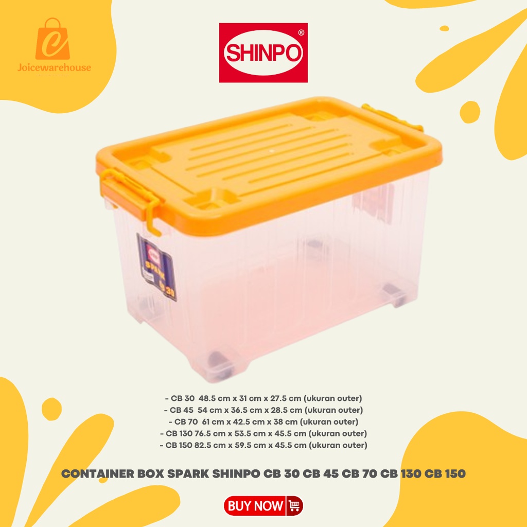 CONTAINER BOX SPARK SHINPO CB 30 CB 45 CB 70 CB 130 CB 150