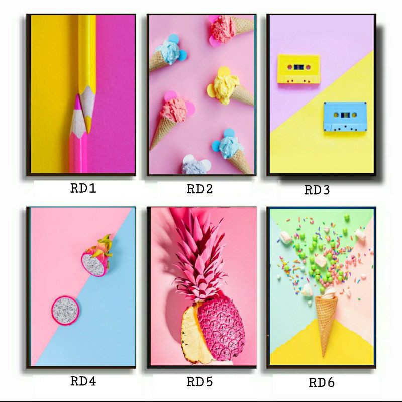 Hiasan Dekorasi Dinding Hiasan Dinding Buah - Dekorasi Dinding Colorful