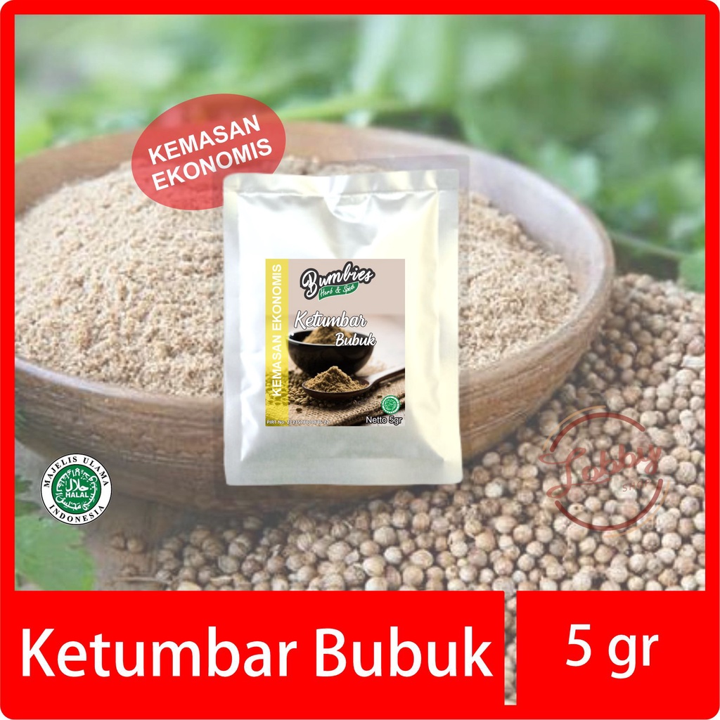 

Ketumbar Bubuk 5gr EKONOMIS Bumbies Product Asli 100%/ Ketumbar Premium/ Ketumbar Murah/ Rempah Rempah
