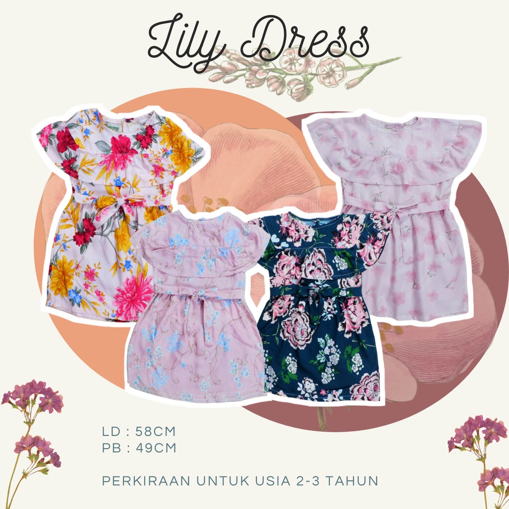 Dress Anak Perempuan 2 Tahun LilyDress 2n3Kids