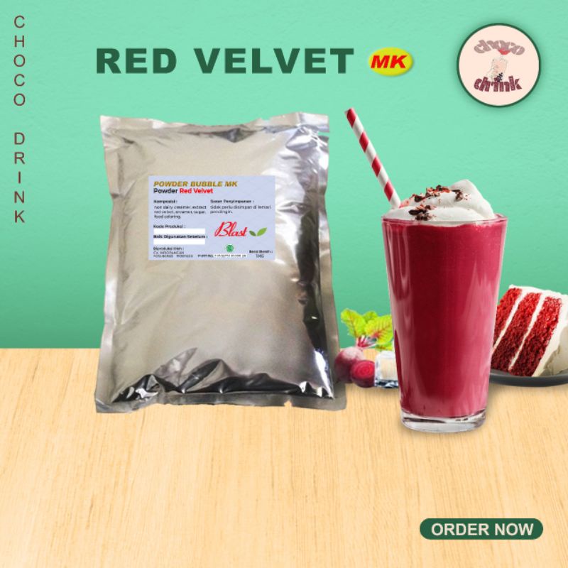 Jual Powder RED VELVET Bubuk Minuman 1 KG - BLAST ( Creamer + Gula ...