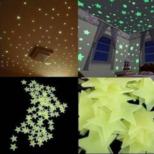 RELIZA Bintang isi 100pc glow in dark