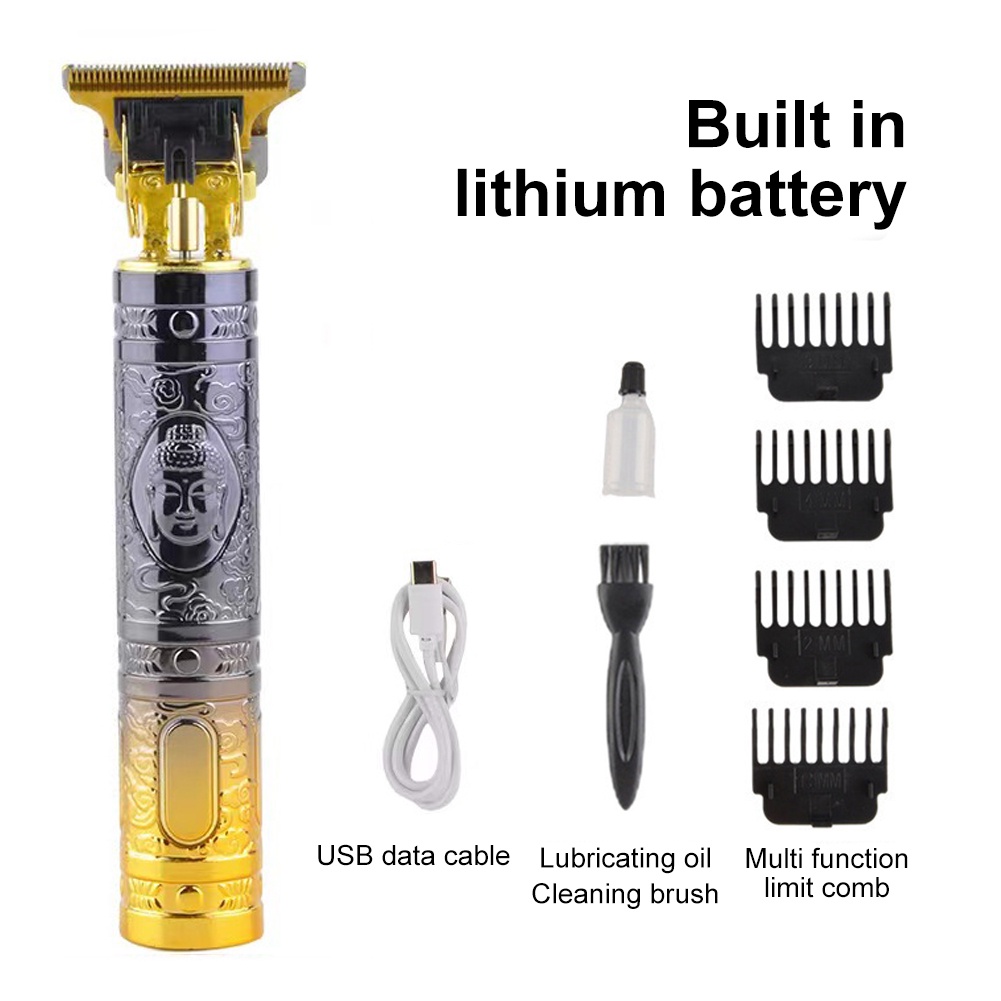 Alat Cukur Elektrik Hair Clipper Trimmer Model Dragon Vintage T9-H