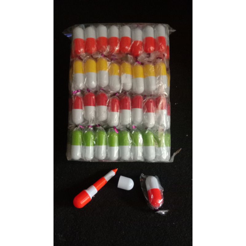 

souvenir pernikahan pulpen kapsul isi100 pc