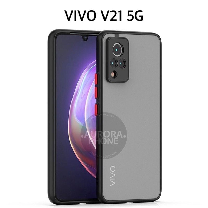 Vivo V21 5G Frosted Camera Protection Dove Full Camera Frosted Vivo V21 5G Softcase V21 5G Frosted V