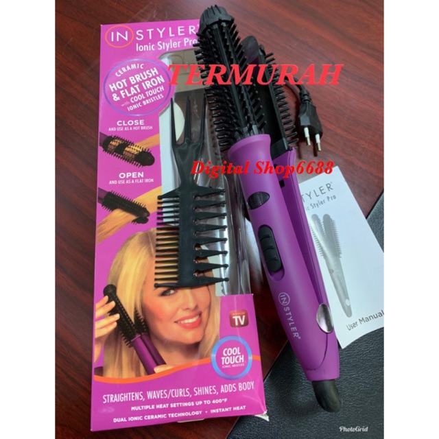 INSTYLER IONIC STYLER PRO 2 In 1 ALAT CATOK RAMBUT CATOKAN KERITING IN