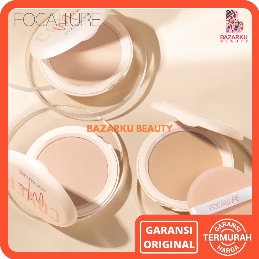 Focallure Covermax Two Way Cake Focallure Pressed Powder Focallure  Bedak Padat Focallure Bedak Focallure Bedak Focalure