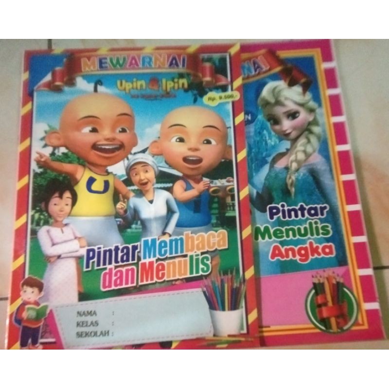 Mewarnai dan menulis Abjad dan Angka