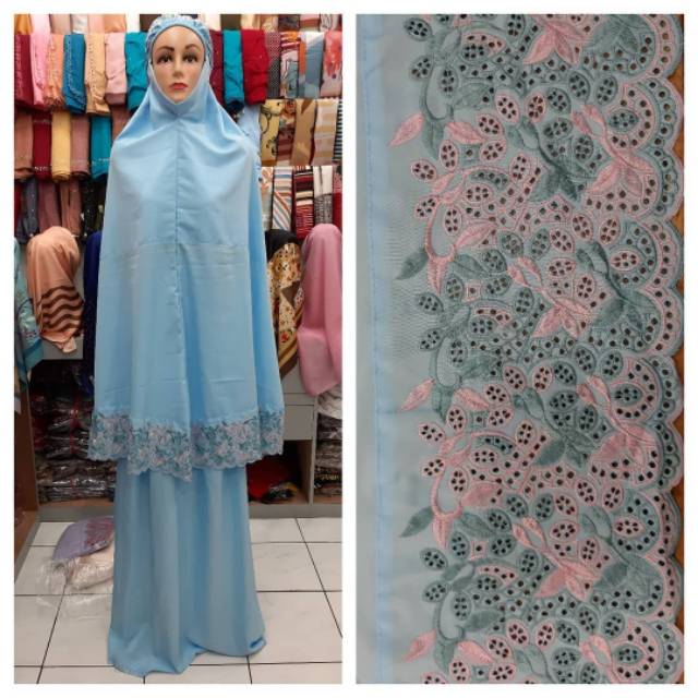 Mukena siti khadijah bordiran warna