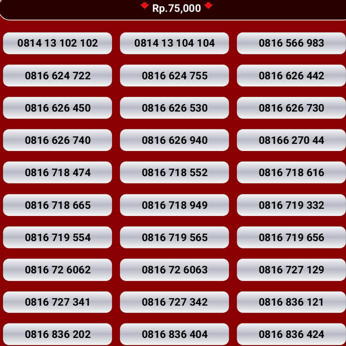 Diskon Kartu Perdana Im3 Nomor Cantik Indosat Nocan 10 Digit 0816 4G Mentari