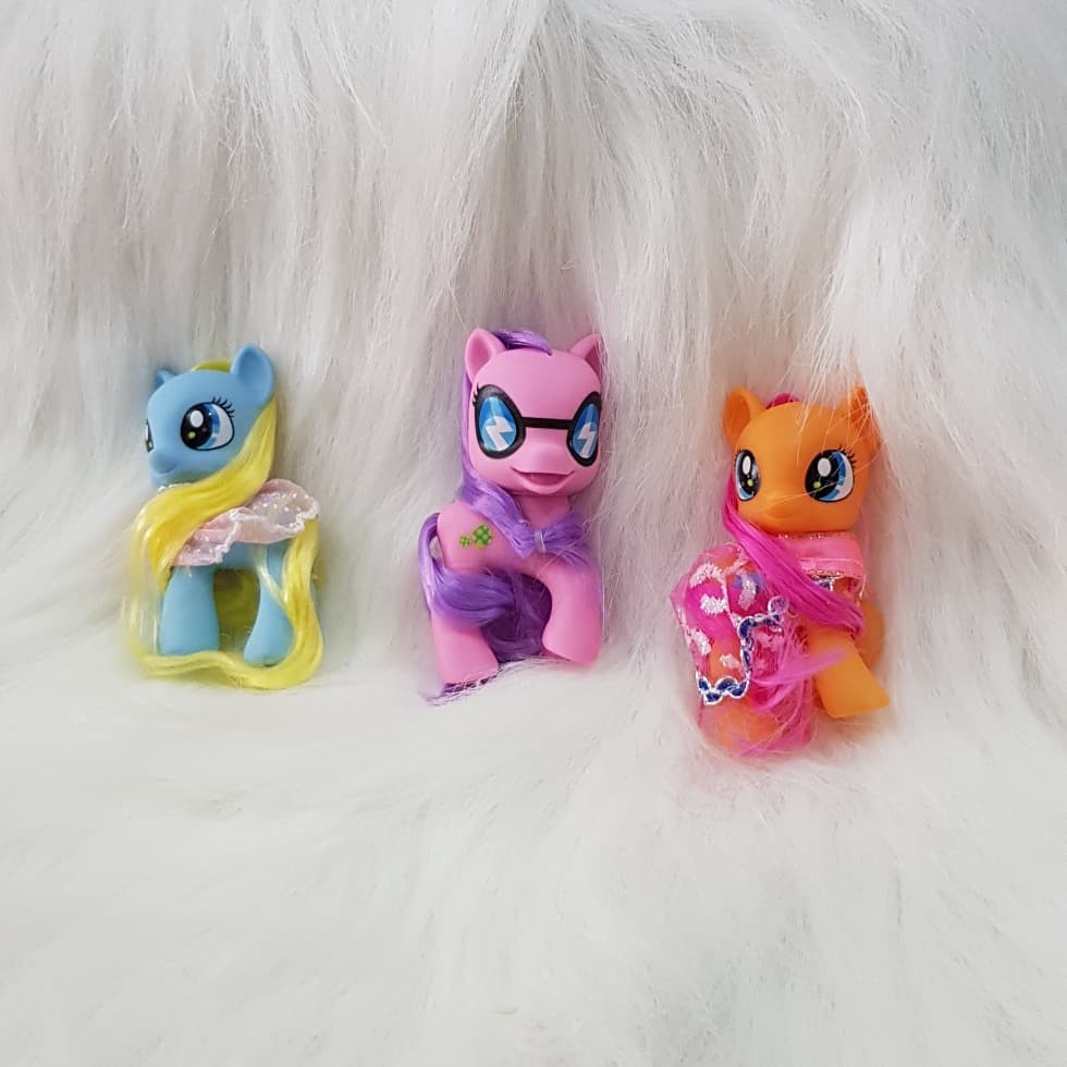 my little pony rubber figure set 3