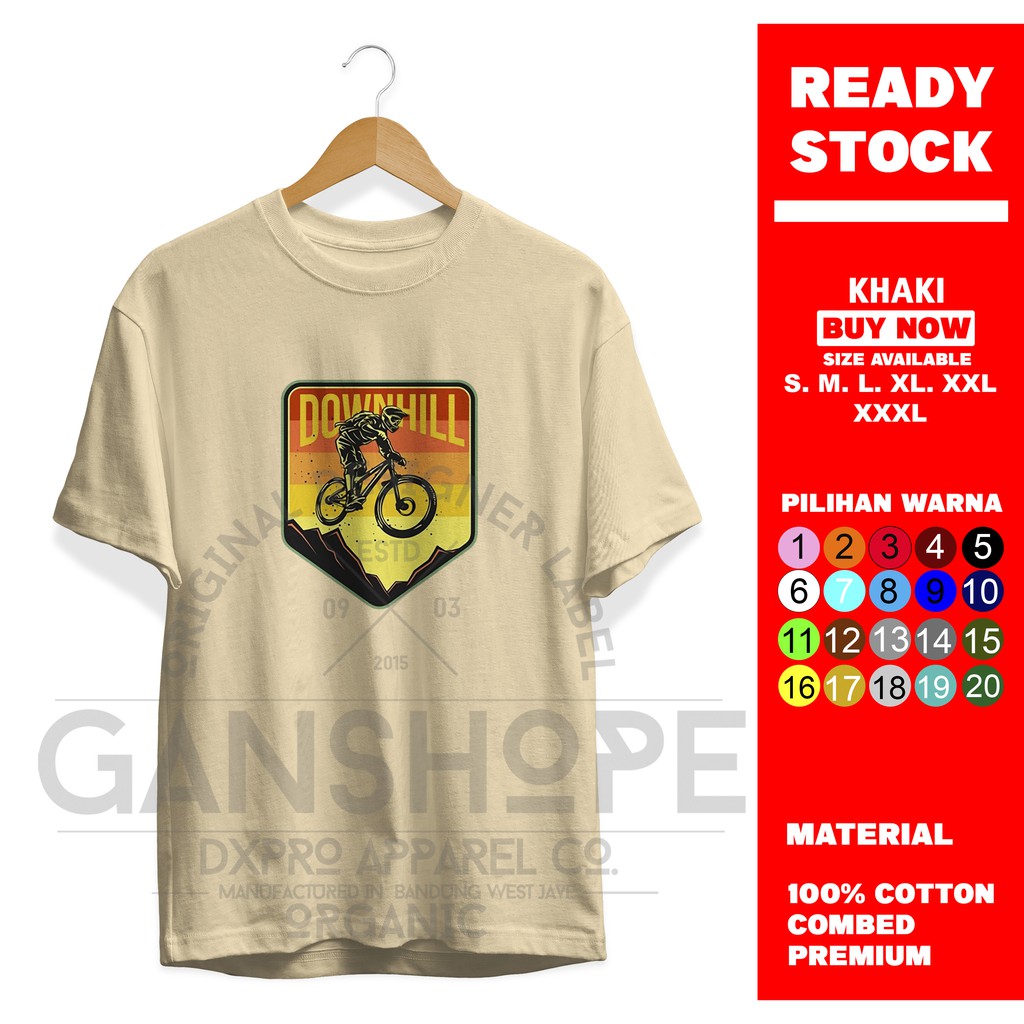 T'SHIRT KAOS BAJU DISTRO SEPEDA DOWNHILL | MOUNTAIN BIKE PREMIUM