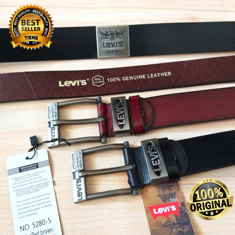 IKAT PINGGANG KULIT PREMIUM ORIGINAL PLAT BESI