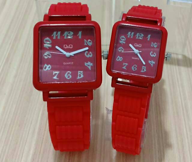 Cod Bayar Ditempat Jam Tangan Pria/Wanita Q&amp;Q Kotak Angka / Ready 6 Warna