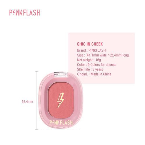 PINKFLASH Blush On Soft Powder Naturally Pigmented #OhMyHoney