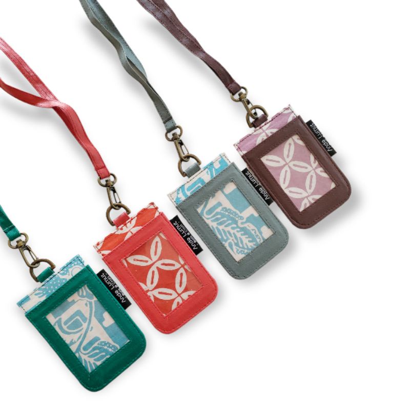 

Lanyard - Id Card Holder- Name Tag - Gantungan Kartu | Ande Lumut Batik Craft