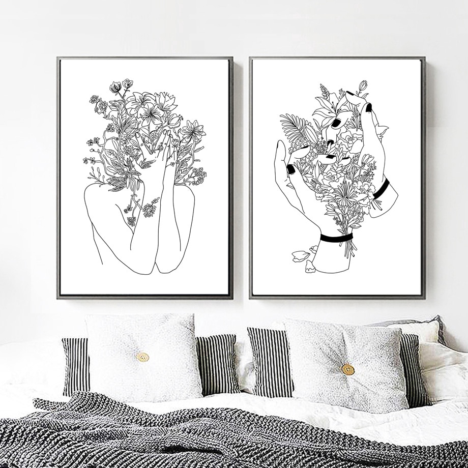 18+ Most Black and white prints wall art images information