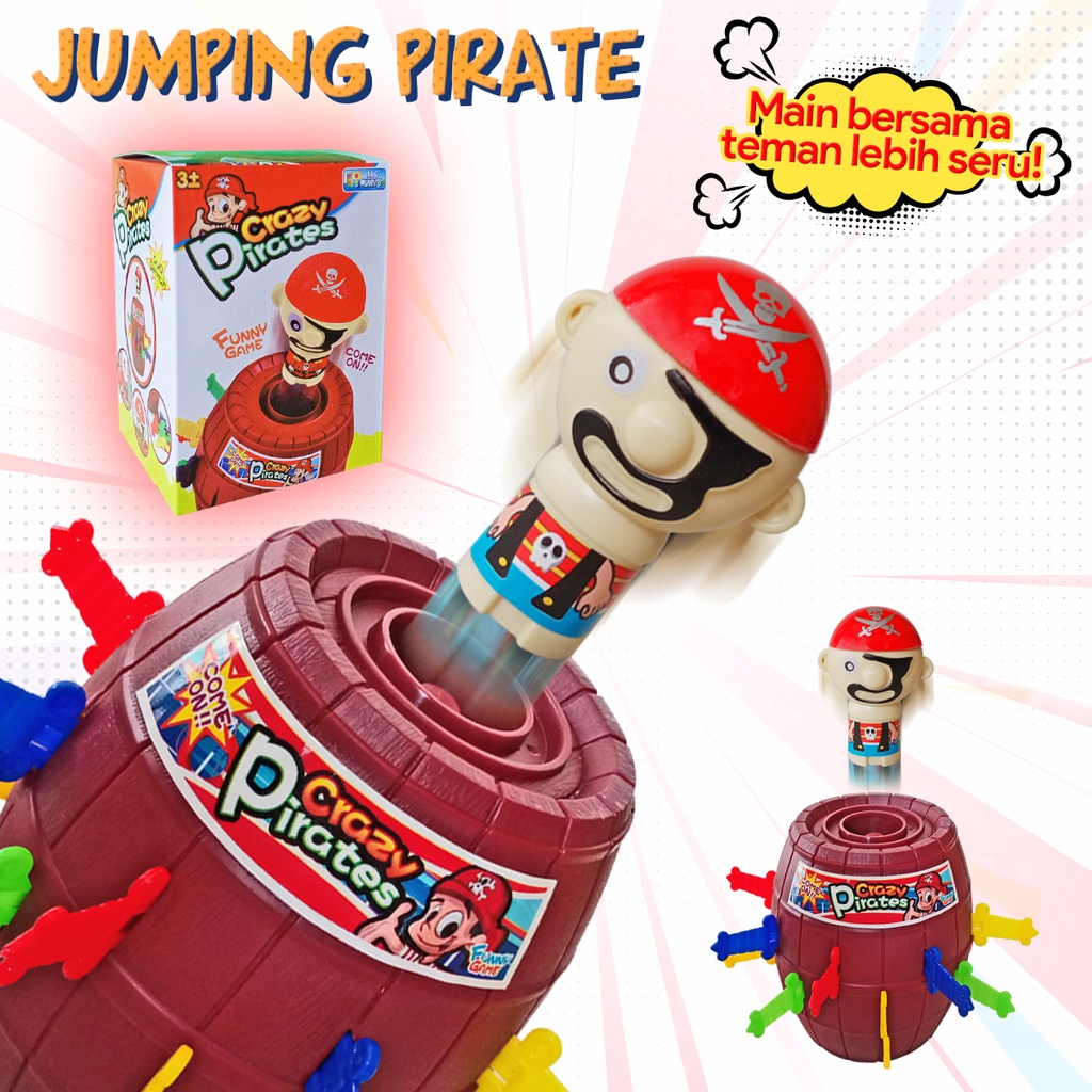 Mainan Mini Jumping Pirate / Mainan Tong Bajak Laut MU7