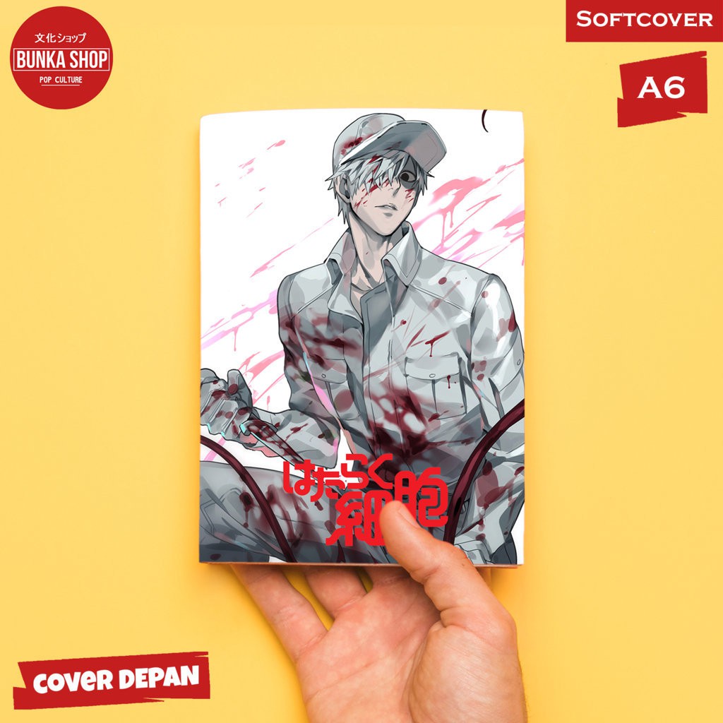 

Pocket Note Anime Hataraku Saibou White Blood Cell Softcover A6 Buku Tulis Catatan Murah