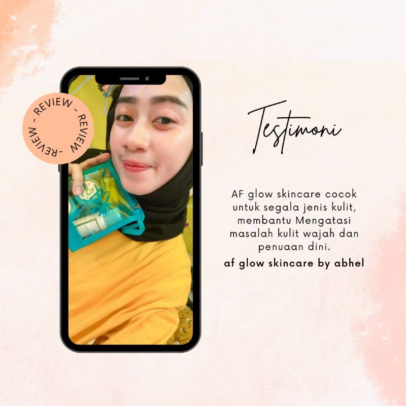 AF glow skincare paket dobel glow