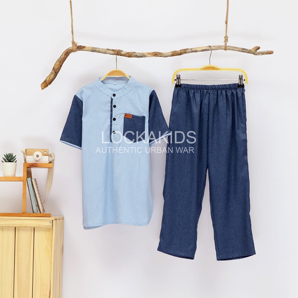 Setelan koko anak laki laki 5-12 thn katun madinah/baju koko anak laki laki turki/pakaian muslim anak