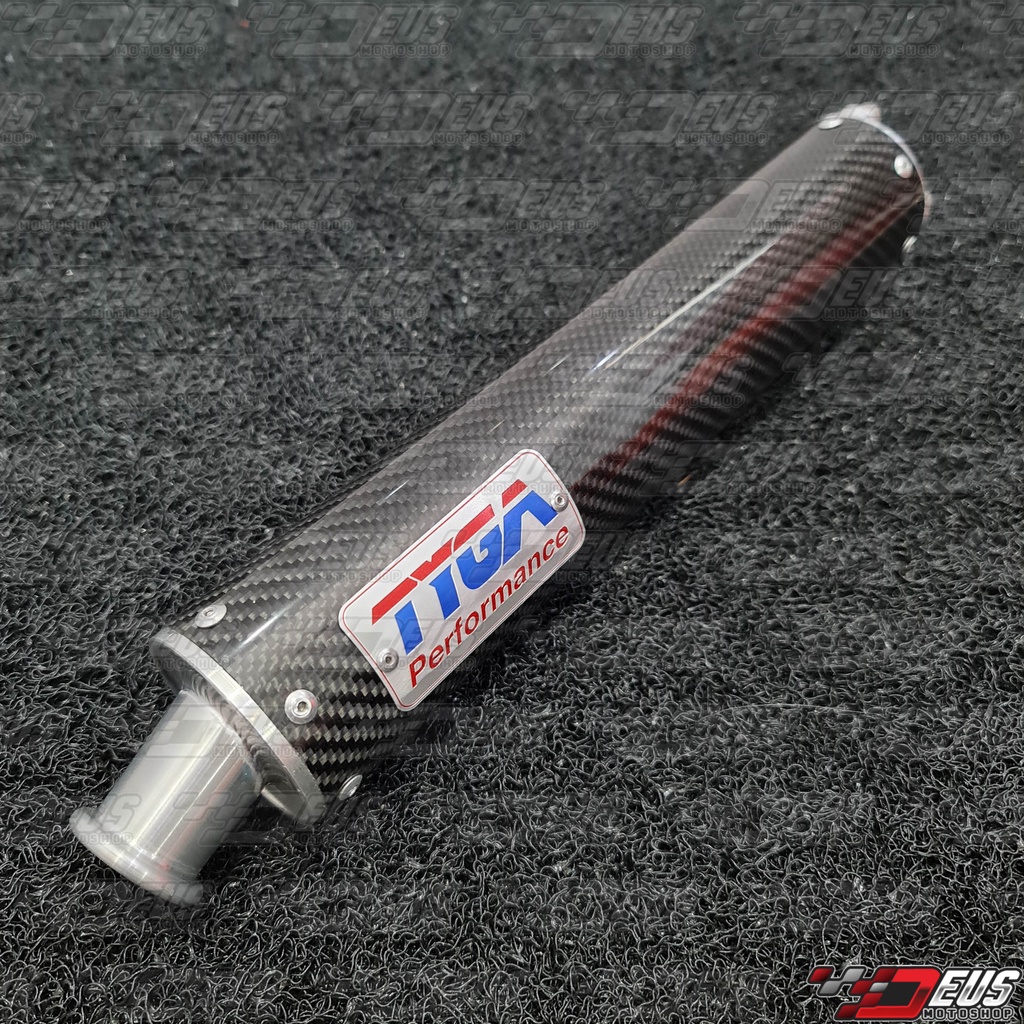 Silencer Tyga 2 Tak  Carbon Alumunium Original / Silincer Knalpot 2T Ninja RX King 125Z Satria