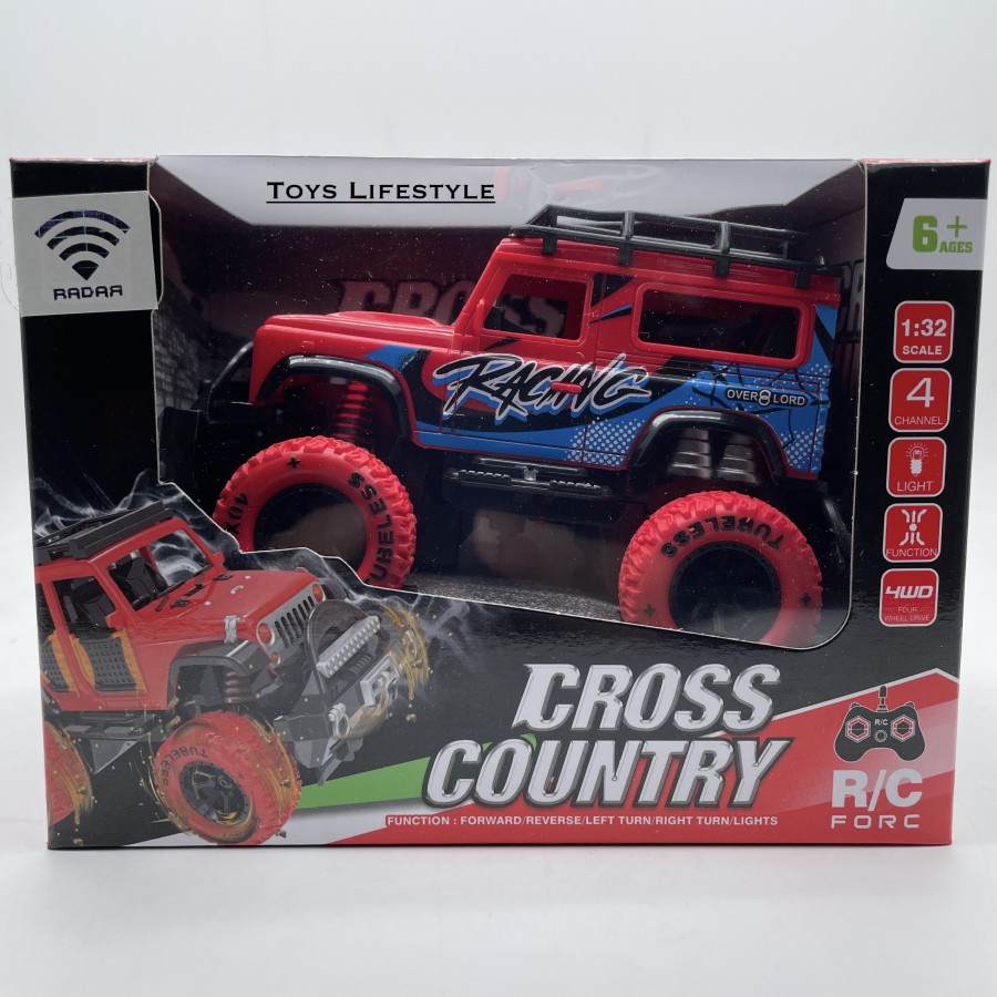 Mainan Mobil Remote Control Anak RC Jeep Cross Country 2WD 1:32