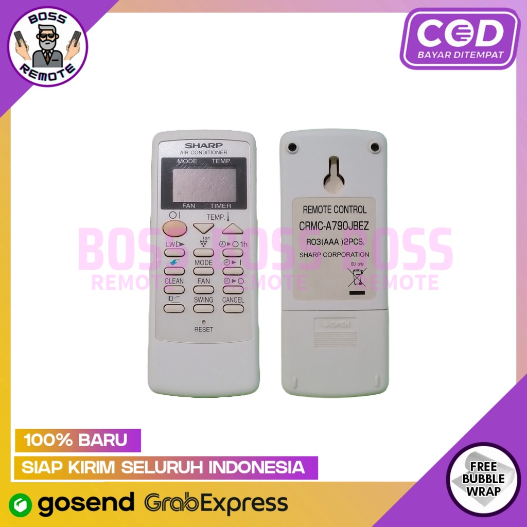 REMOTE AC SHARP CRMC-A790JBEZ ORIGINAL