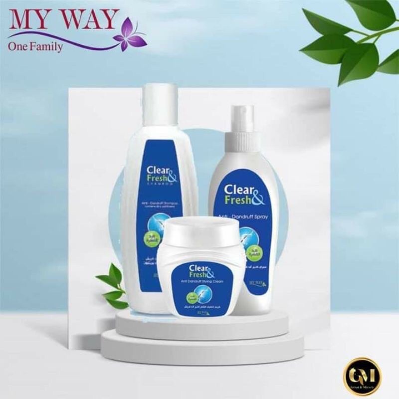 my way clear and fresh anti dandruff shampoo | sampo anti ketombe | zinc parthenon | sampo apel cuka
