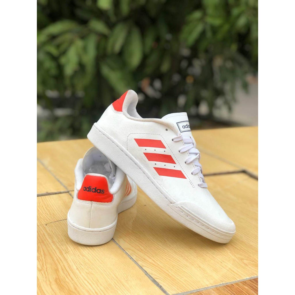 Adidas  court 70s white red