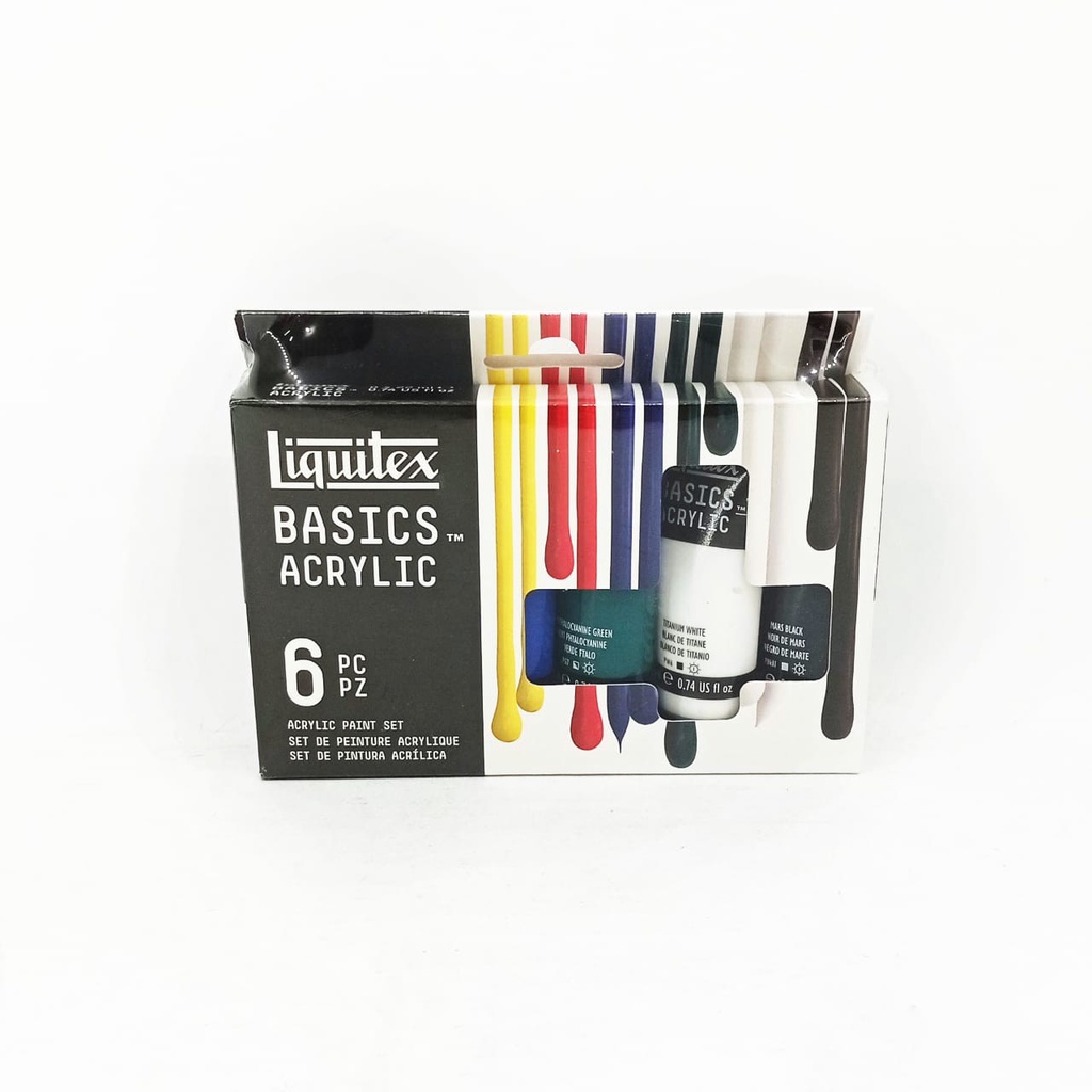

Cat Akrilik Liquitex Basics 6x22ml Acrylic Color Paint Set