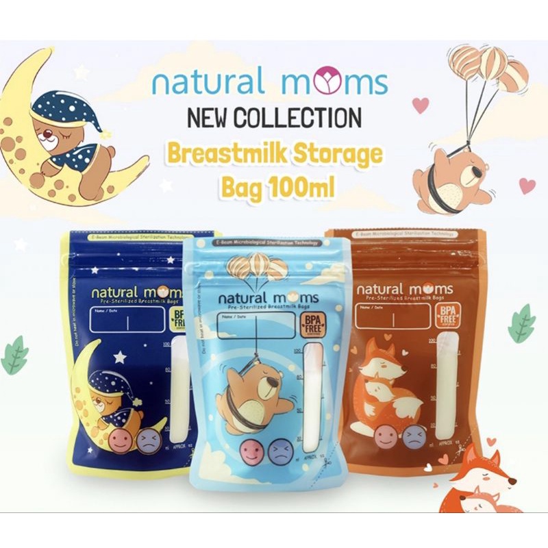 NATURAL MOMS Breastmilk [ Kantong Asi isi 30pcs ]