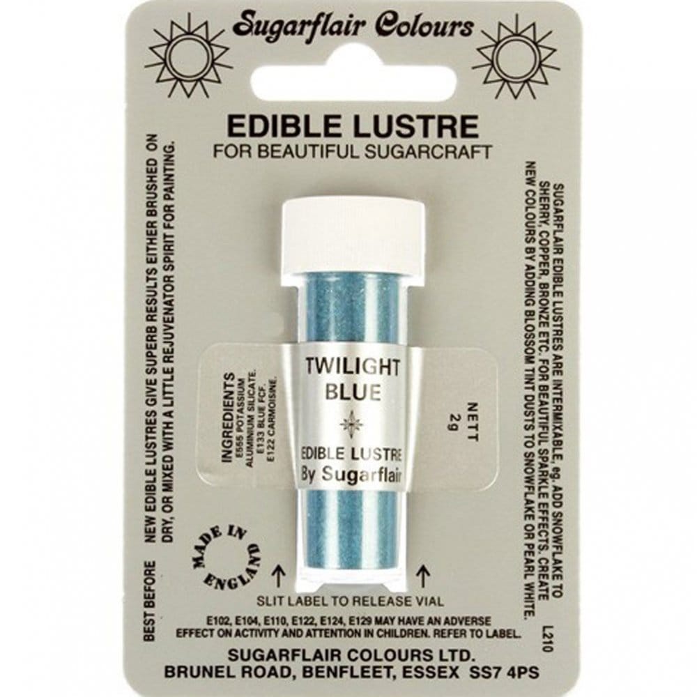 

Sugarflair Edible Lustre Dust - Twilight Blue